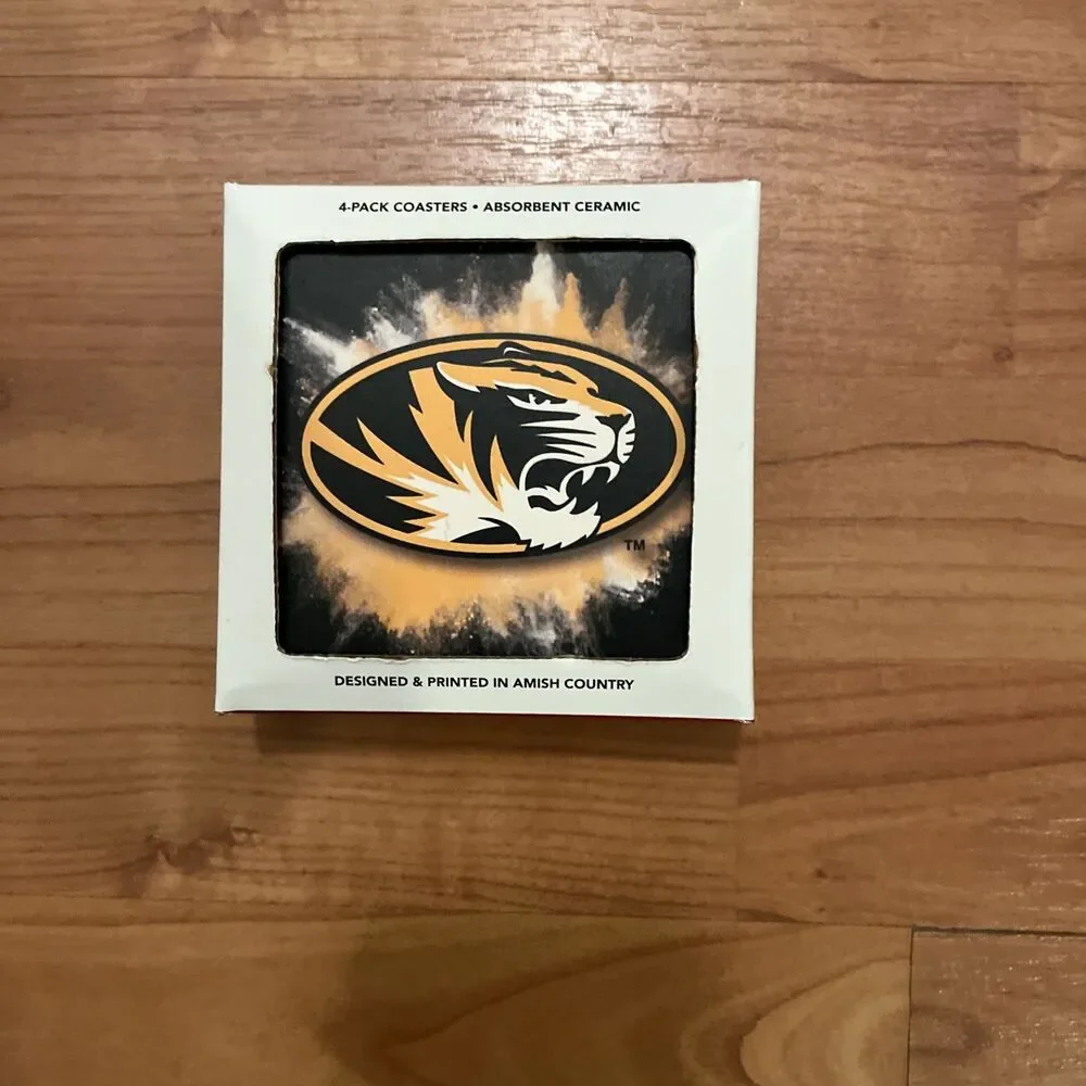 Missouri (Mizzou) Tigers 4-Pack Ceramic Coasters